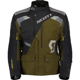 Scott Dualraid Dryo Veste textile de moto, noir-vert, taille 3XL