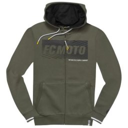 FC-Moto Waving Sweat à capuche Zip, noir-vert, taille S