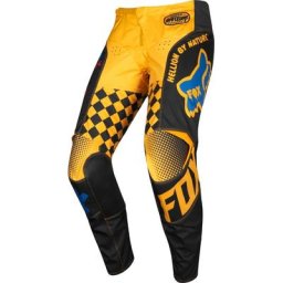 FOX 180 CZAR Pantalon de motocross jeunesse, noir-jaune, taille 24