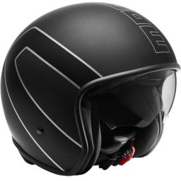 MOMO Raptor Black Matt Casque jet, noir, taille XS