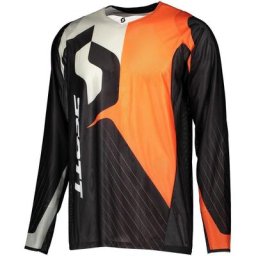 Scott 450 Angled Light Maillot de motocross, noir-orange, taille S