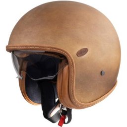 Premier Vintage BOS BM Casque jet, brun, taille S