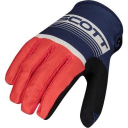 Scott 350 Race Gants de Motocross, bleu-orange, taille XL