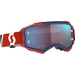 Scott Fury Lunettes de Motocross rouge/bleu, bleu-rouge