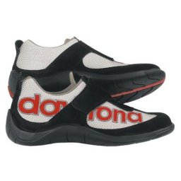 Daytona Moto Fun Chaussures de moto, noir-rouge-argent, taille 45