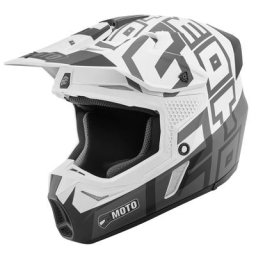 FC-Moto Merkur Flex Casque de motocross, noir-gris-blanc, taille 2XL
