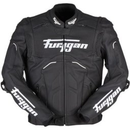 Furygan Raptor Evo 2 Veste en cuir de moto, noir-blanc, taille L