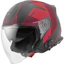 Bogotto V586 Detri BT Casque Bluetooth Jet, noir-rouge, taille 2XL