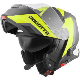Bogotto V271 BT Zabu Casque Bluetooth, noir-jaune, taille XS