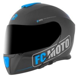 FC-Moto Novo Straight Casque, noir-bleu, taille XS