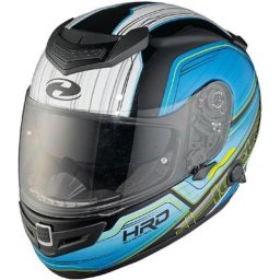 Held Brave II Decor de casque de moto, noir-bleu, taille XS