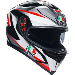 AGV K-5 S Plasma Casque, noir-blanc-rouge, taille 2XL