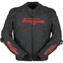 Furygan Raptor Evo 2 Veste en cuir de moto, noir-rouge, taille XL