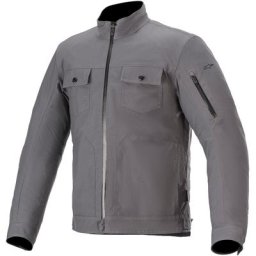 Alpinestars Solano Veste textile de moto imperméable à l’eau, gris, taille 4XL