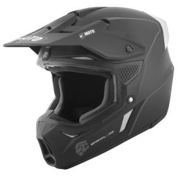 FC-Moto Merkur Straight Casque de motocross, noir-blanc, taille S