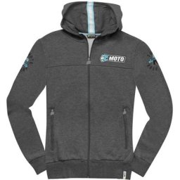 FC-Moto Effortless Dames Zip Hoodie, gris-bleu, taille M pour Femmes