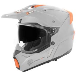 FC-Moto Merkur Pro Straight Casque d’enduro, gris, taille XS