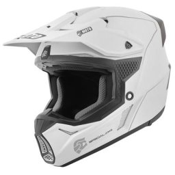 FC-Moto Merkur Straight Casque de motocross, gris-blanc, taille S
