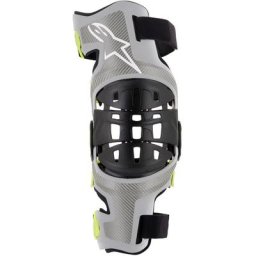 Alpinestars Bionic-7 Genouillères, noir-gris, taille S