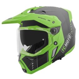 FC-Moto Merkur Pro Air Casque d’enduro, noir-vert, taille S