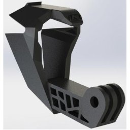 Klim F3 Chin Vent Montage d’appareil-photo, noir