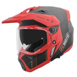FC-Moto Merkur Pro Air Casque d’enduro, noir-rouge, taille L