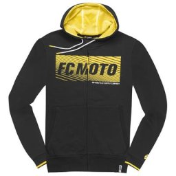 FC-Moto Waving Sweat à capuche Zip, noir-jaune, taille S