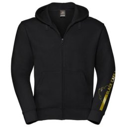 Black-Cafe London Retro Stripe Zip Hoodie, noir-or, taille 2XL