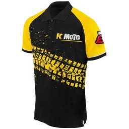 FC-Moto Corp Polo Shirt, noir-jaune, taille S