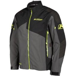 Klim Raptor GTX Veste textile de moto, noir-gris-jaune, taille M