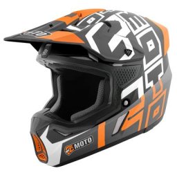 FC-Moto Merkur Flex Casque de motocross, noir-blanc-rouge, taille M