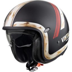 Premier Vintage DO 92 O.S. BM Casque jet, noir-blanc-rouge, taille XS