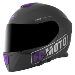 FC-Moto Novo Straight Casque, noir-pourpre, taille XS