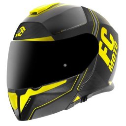 FC-Moto Novo Circuit Casque, noir-jaune, taille 2XL