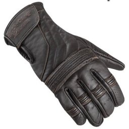 Black-Cafe London Vintage Gants de moto, brun, taille XS