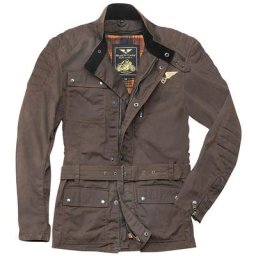 Black-Cafe London Exit Veste textile de moto, brun, taille S