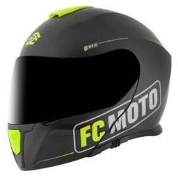 FC-Moto Novo Straight Casque, noir-jaune, taille L