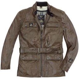 Black-Cafe London Kairo Veste en cuir de moto, brun, taille 58