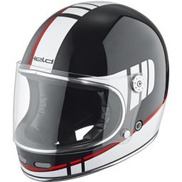 Held Root Decor de casque de moto, noir-blanc-rouge, taille S