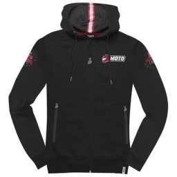 FC-Moto Effortless Dames Zip Hoodie, noir-rouge, taille L pour Femmes