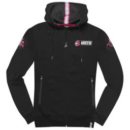 FC-Moto Effortless Dames Zip Hoodie, noir-rose, taille L pour Femmes