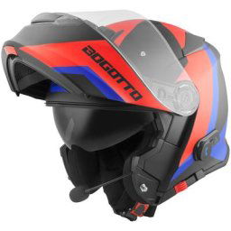 Bogotto V271 BT Zabu Casque Bluetooth, noir-rouge-bleu, taille M