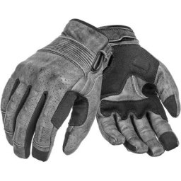 Pando Moto Onyx Black Gants, gris, taille M