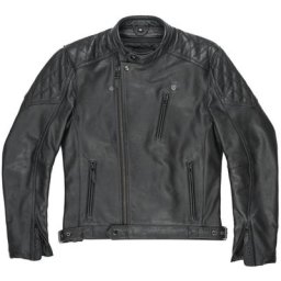Pando Moto Twin Veste en cuir de moto, noir, taille XL