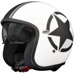 Premier Vintage Star Casque jet, blanc, taille L