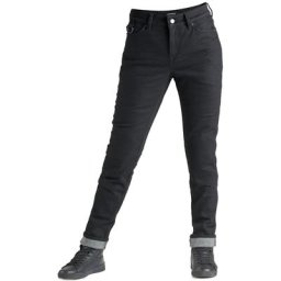 Pando Moto Kisaki Arm Jeans moto pour dames, noir, taille 27 pour Femmes