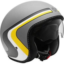 MOMO Eagle Vintage Casque jet, gris, taille 2XS