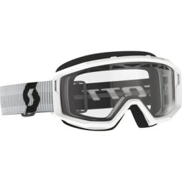 Scott Primal Enduro Clear Lunettes de motocross blanches, transparent
