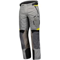 Scott Dualraid Dryo Pantalon textile de moto, gris-jaune, taille 3XL