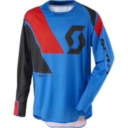 Scott 450 Podium Maillot motocross 2017, rouge-bleu, taille L